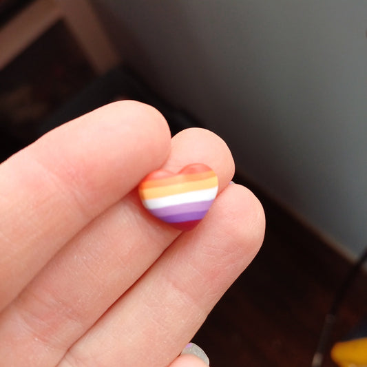 Lesbian Flag Studs