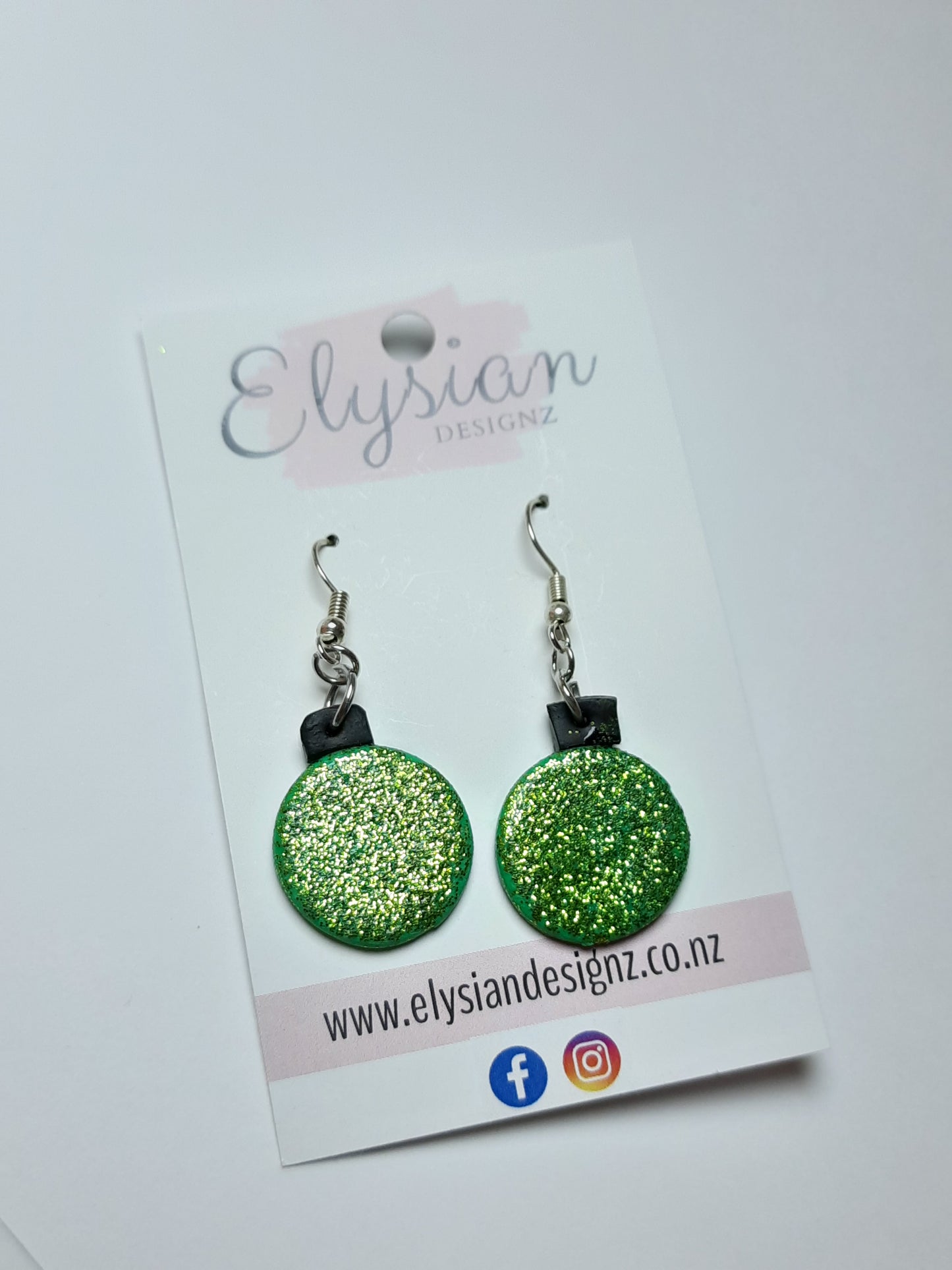 Bauble Earrings – NZ Polymer Clay Earrings