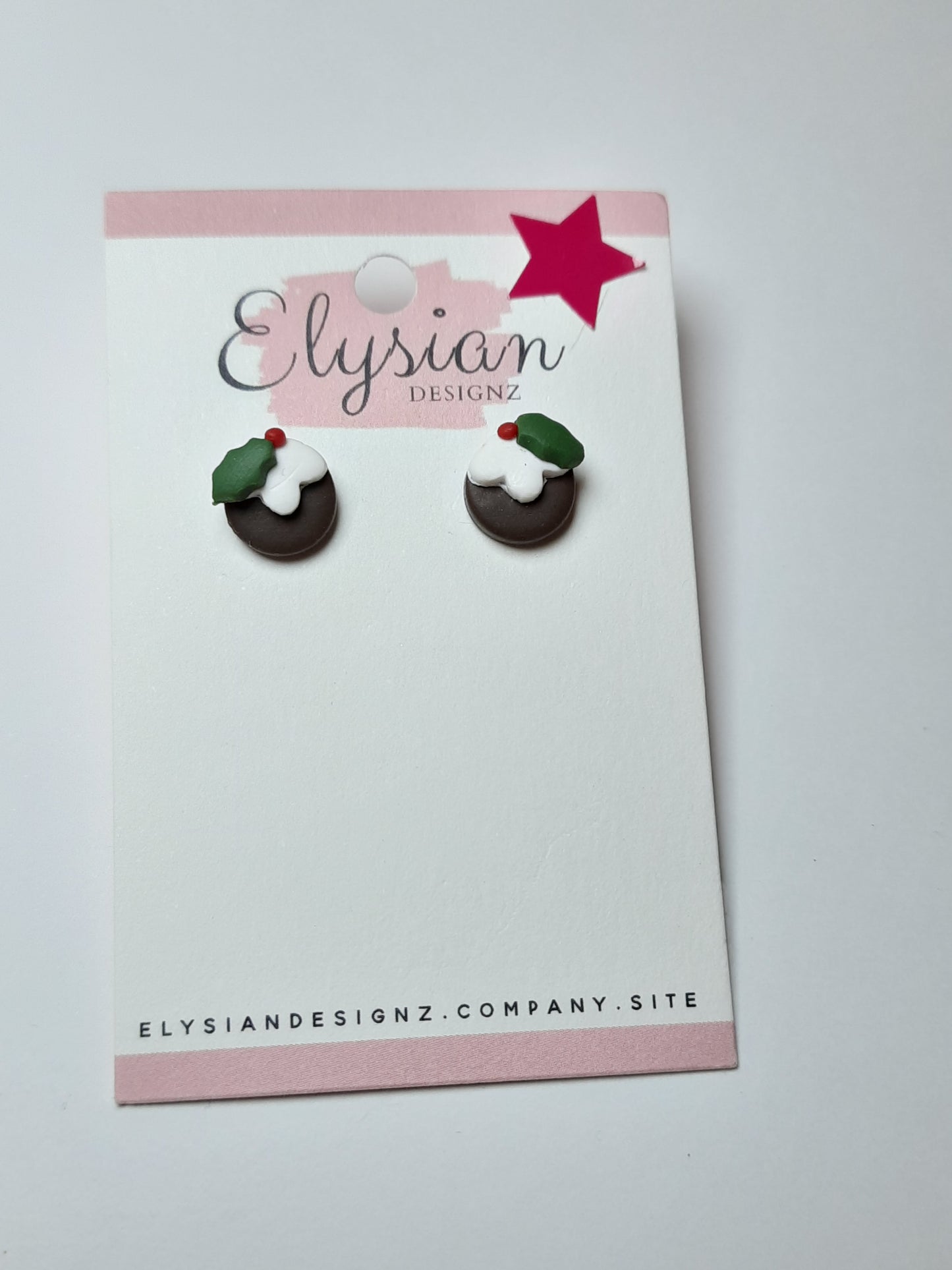 Christmas Puddings – NZ Polymer Clay Earrings