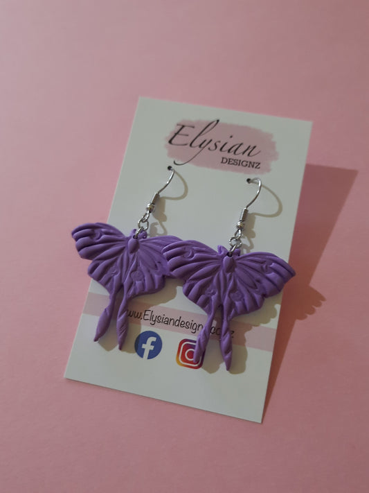Lavender Luna Moths
