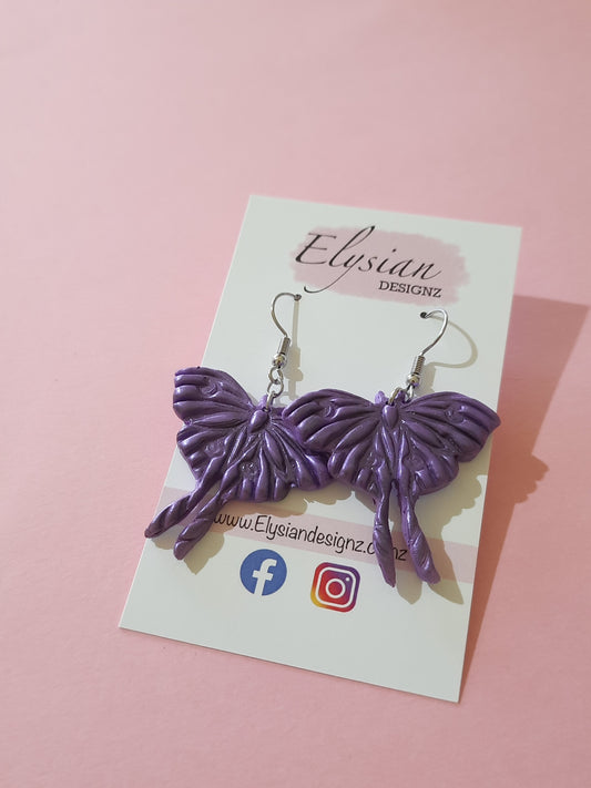 Purple Shimmer Luna Moths
