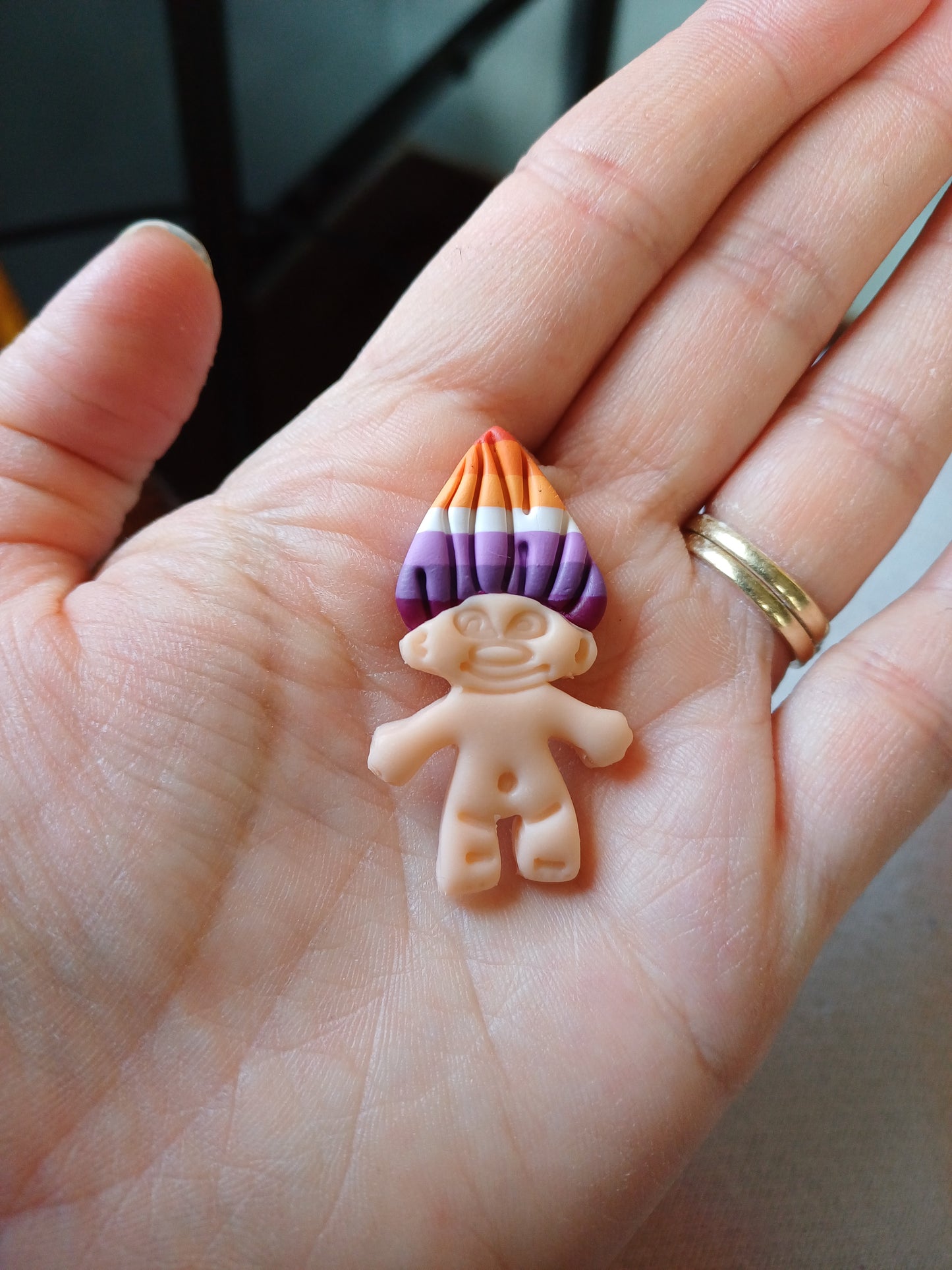 Pride Troll Danglies - NZ Polymer Clay Earrings