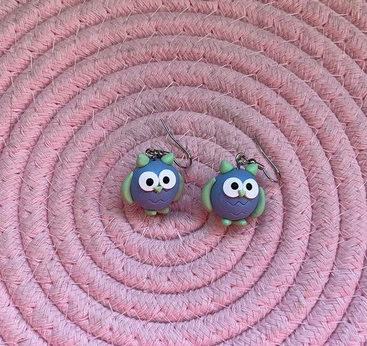 Owls – Polymer Clay Earrings NZ