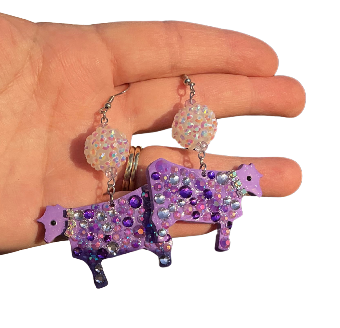 Cows on Parade Dangle Earrings | Handmade Polymer Clay NZ