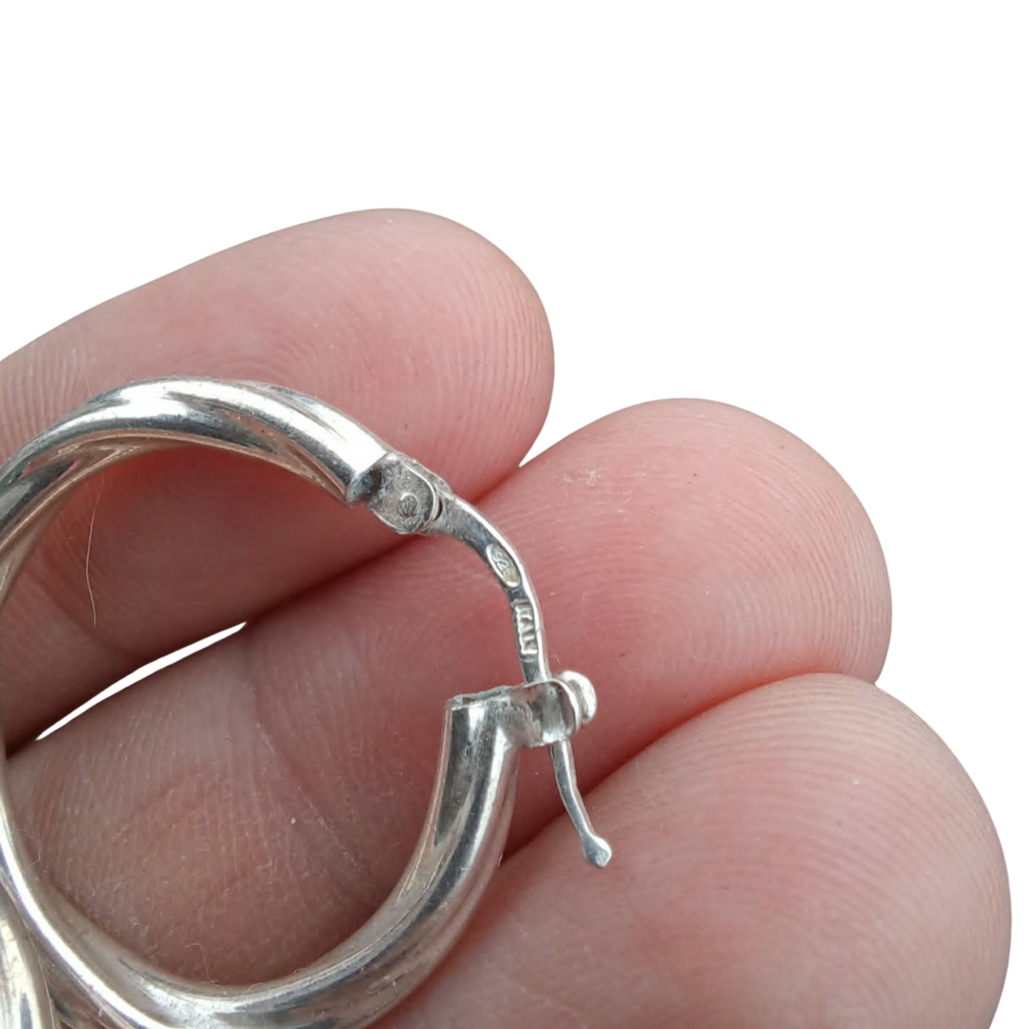Sterling Silver Hollow Hoop Earrings | ElysianDesignz