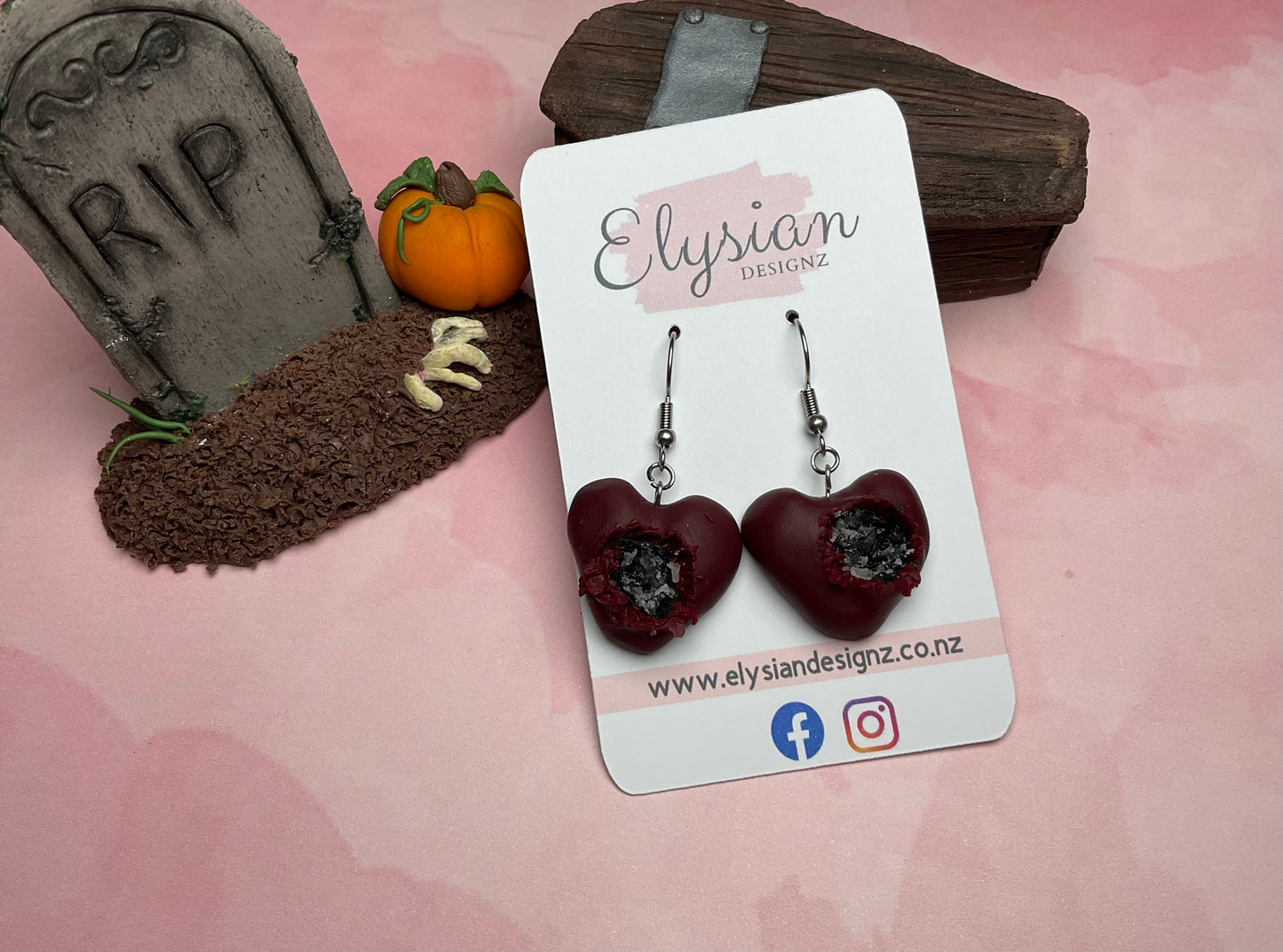 Busted Heart Danglies