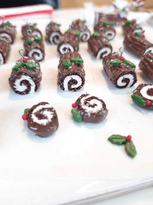 Chocolate Logs – NZ Polymer Clay Earrings