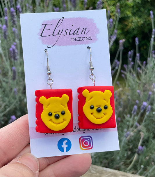 Honey Bear Tales Earrings – NZ Polymer Clay Earrings