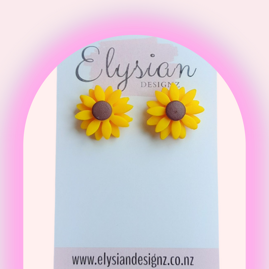 Sunflowers – Polymer Clay Earrings NZ