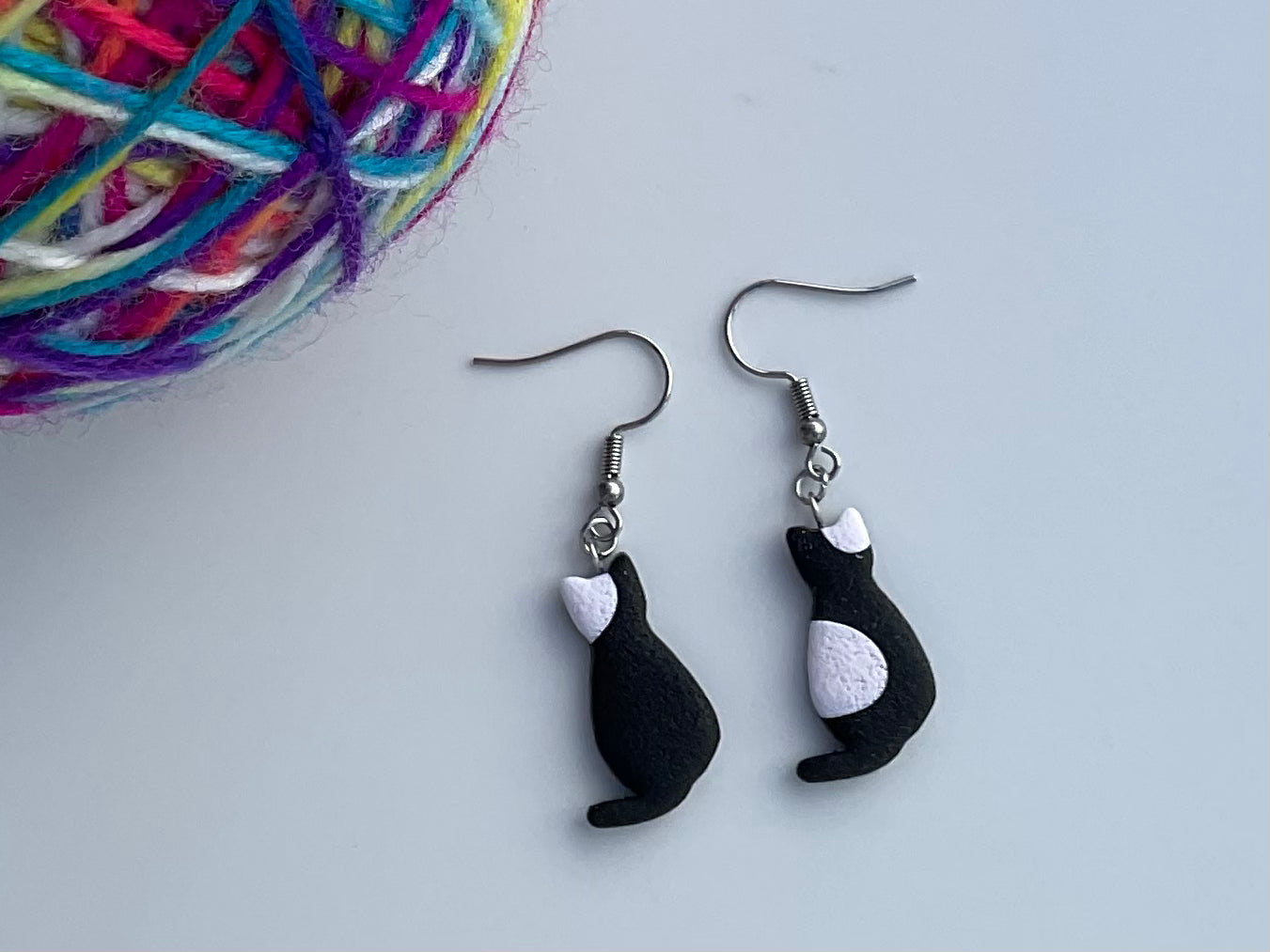 Kitty Danglies – NZ Polymer Clay Earrings