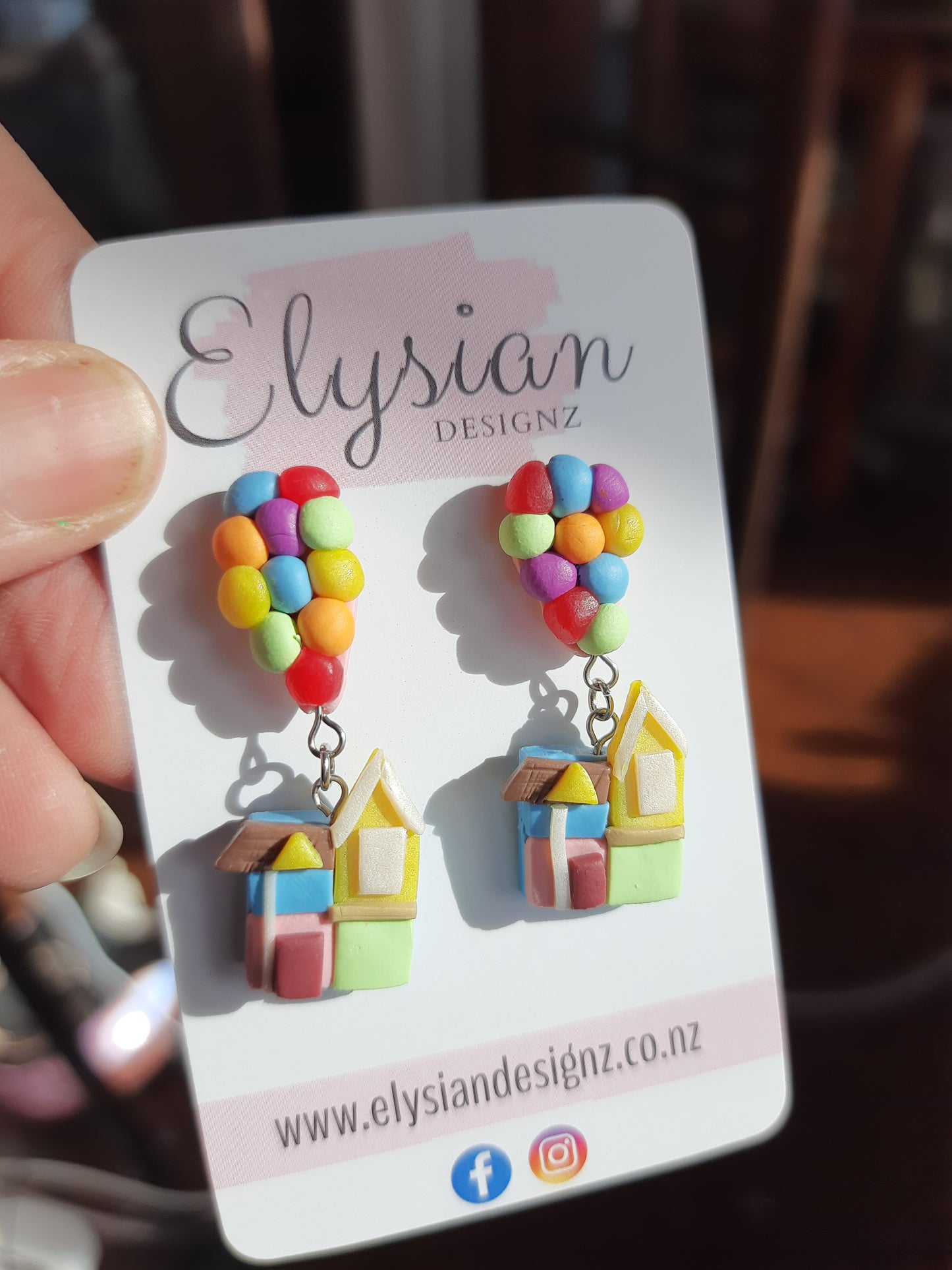 "Up" Earrings – NZ Polymer Clay Earrings