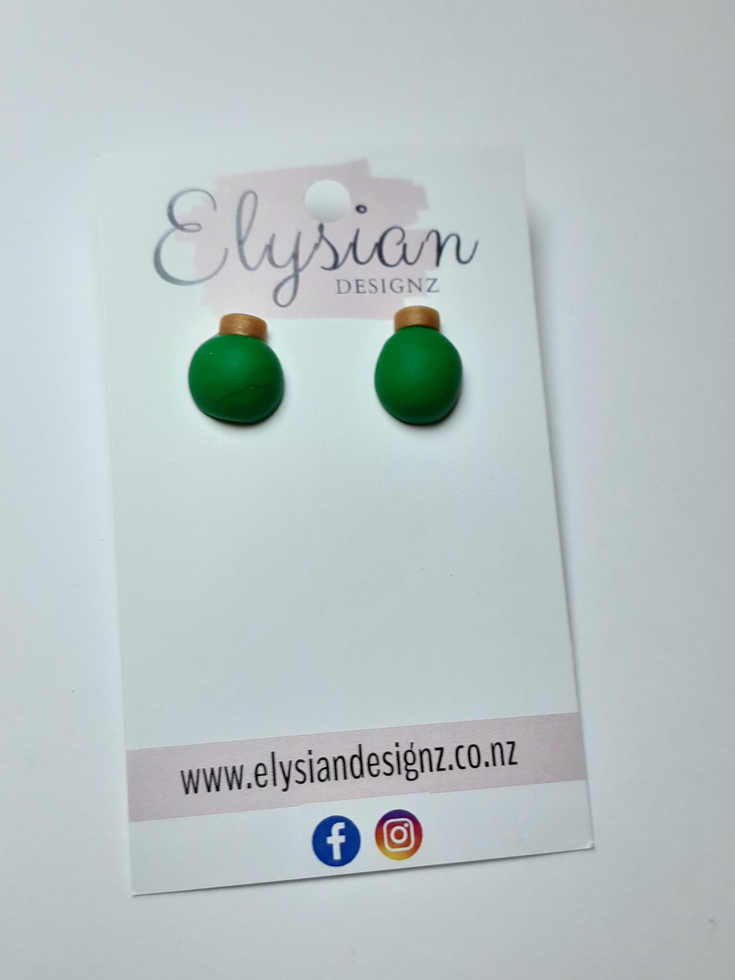 Bauble Earrings – NZ Polymer Clay Earrings