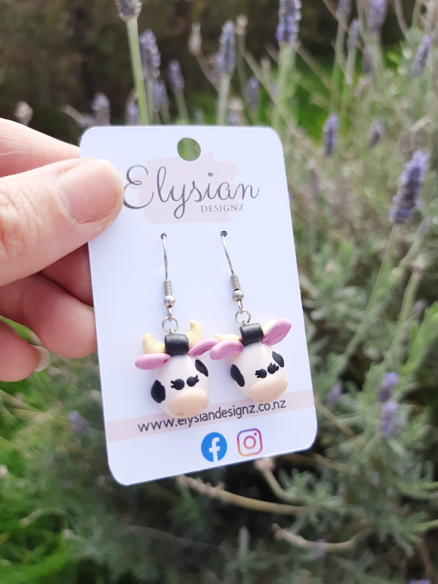Cows - NZ Polymer Clay Earrings