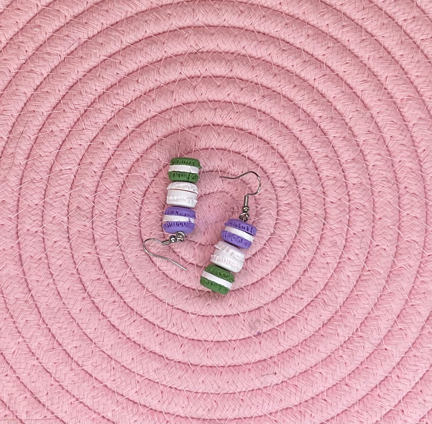 Genderqueer Macarons - NZ Polymer Clay Earrings
