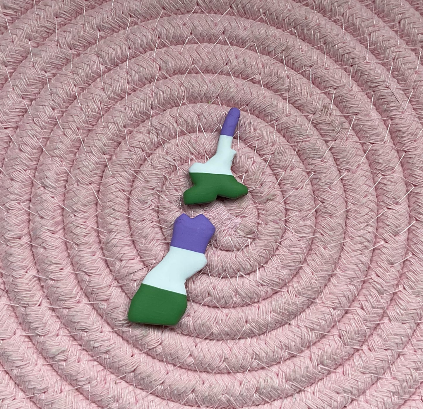 Genderqueer Aotearoa - NZ Polymer Clay Earrings