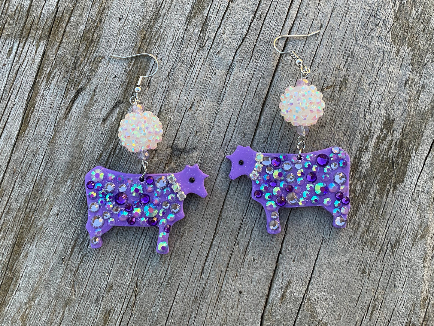 Cows on Parade Dangle Earrings | Handmade Polymer Clay NZ