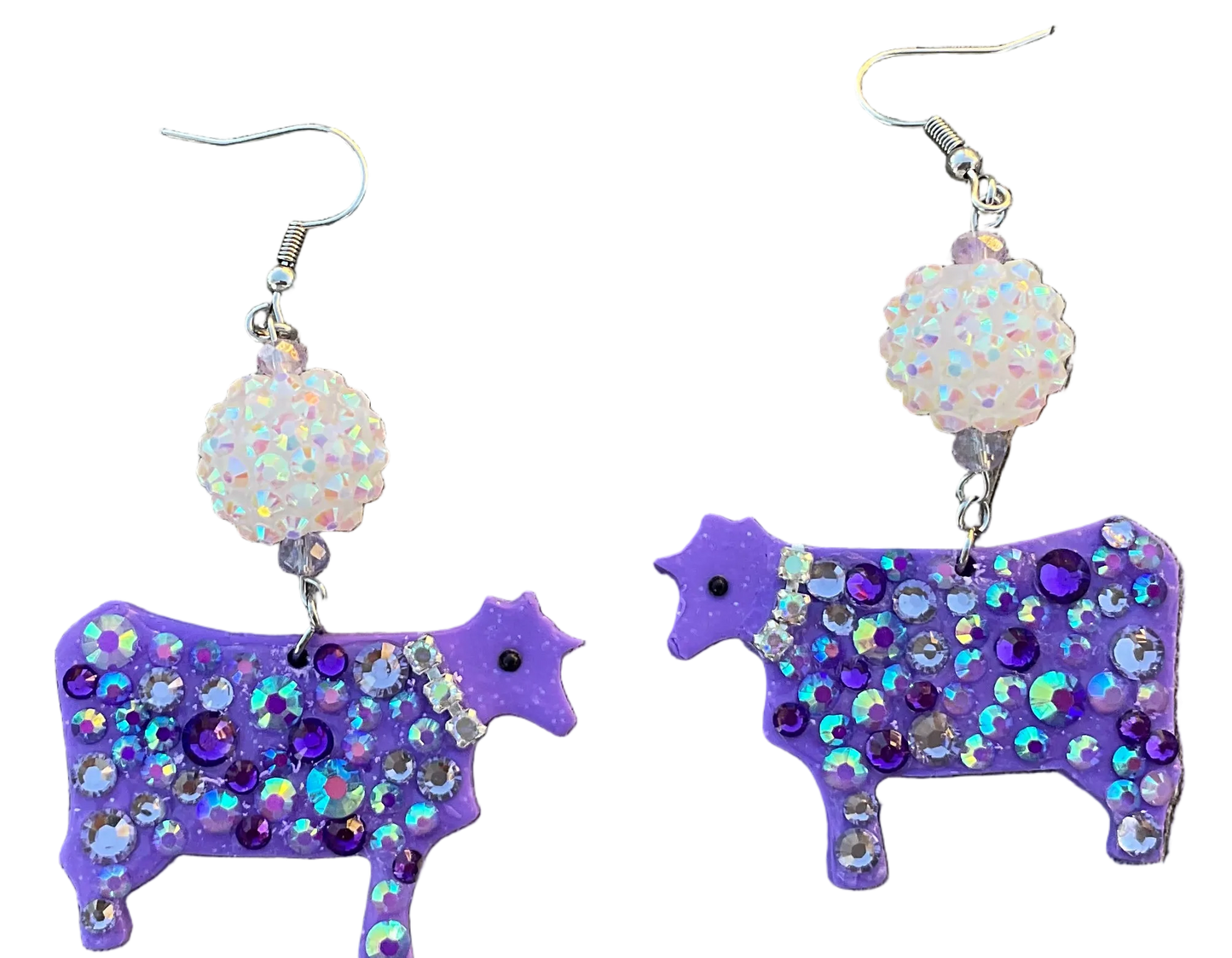 Cows on Parade Dangle Earrings | Handmade Polymer Clay NZ