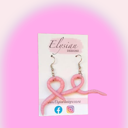 Earthworms – NZ Polymer Clay Earrings