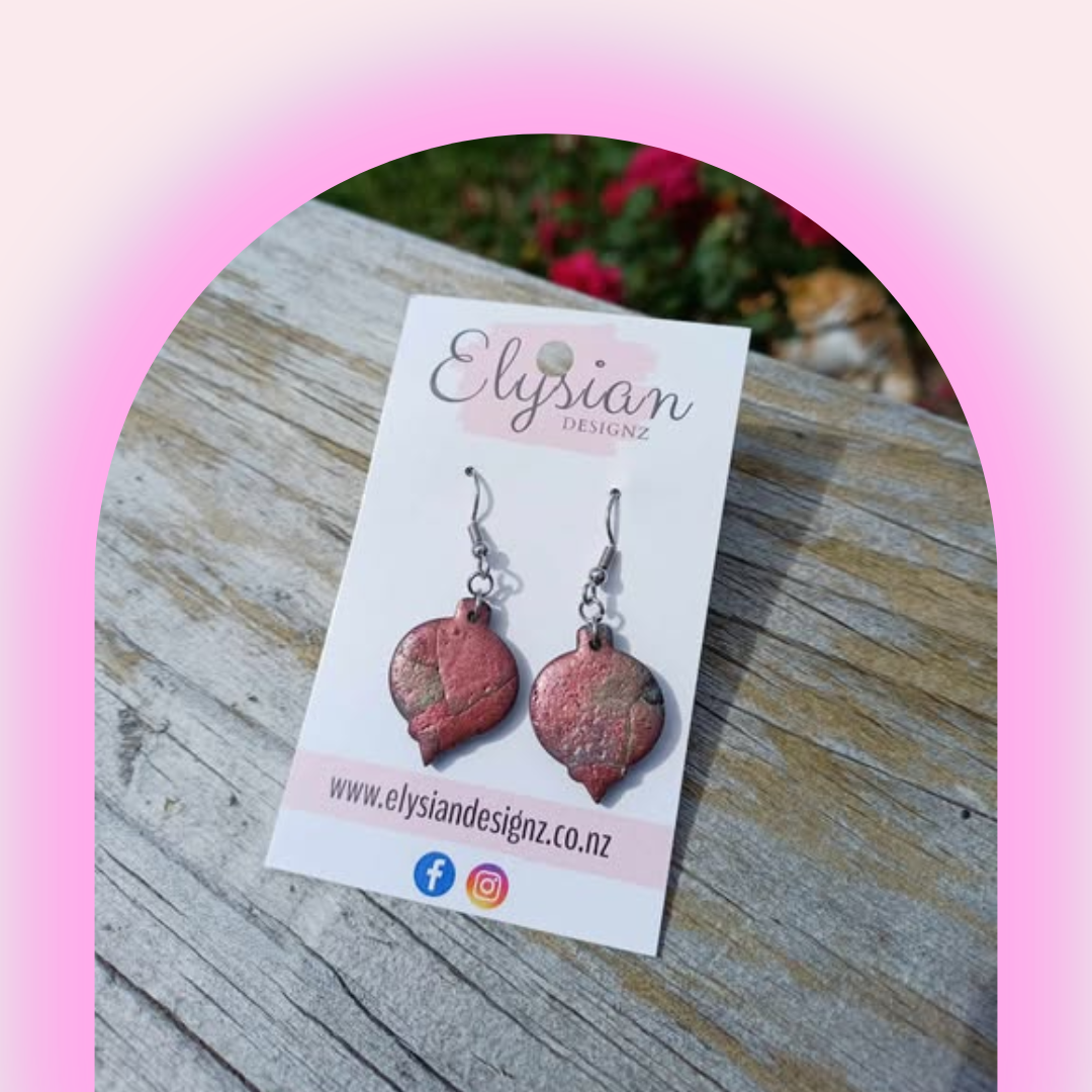 Bauble Earrings – NZ Polymer Clay Earrings
