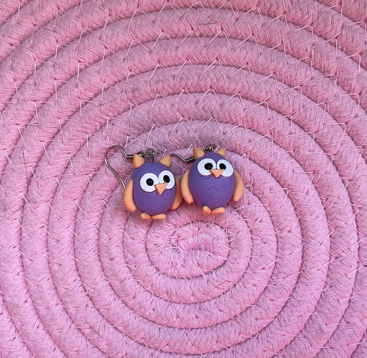 Owls – Polymer Clay Earrings NZ