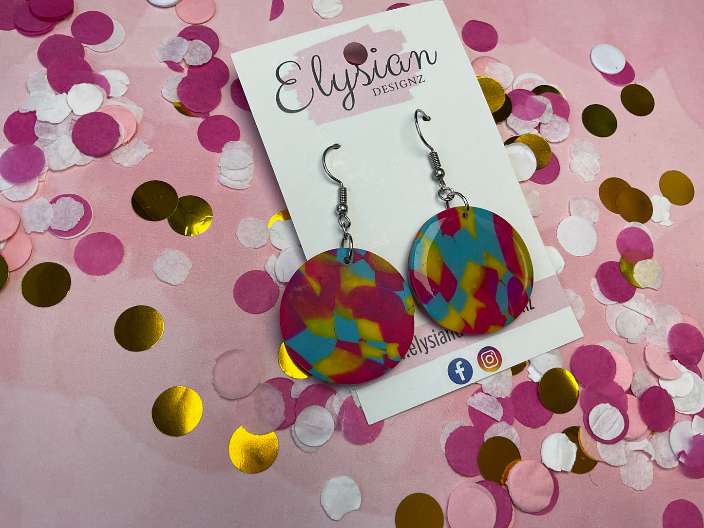 Rainbow Subtles – Polymer Clay Earrings NZ