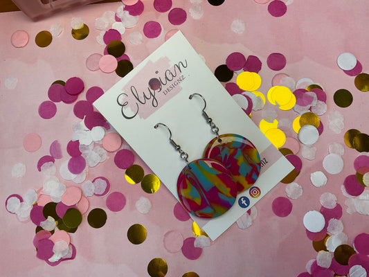 Rainbow Subtles – Polymer Clay Earrings NZ