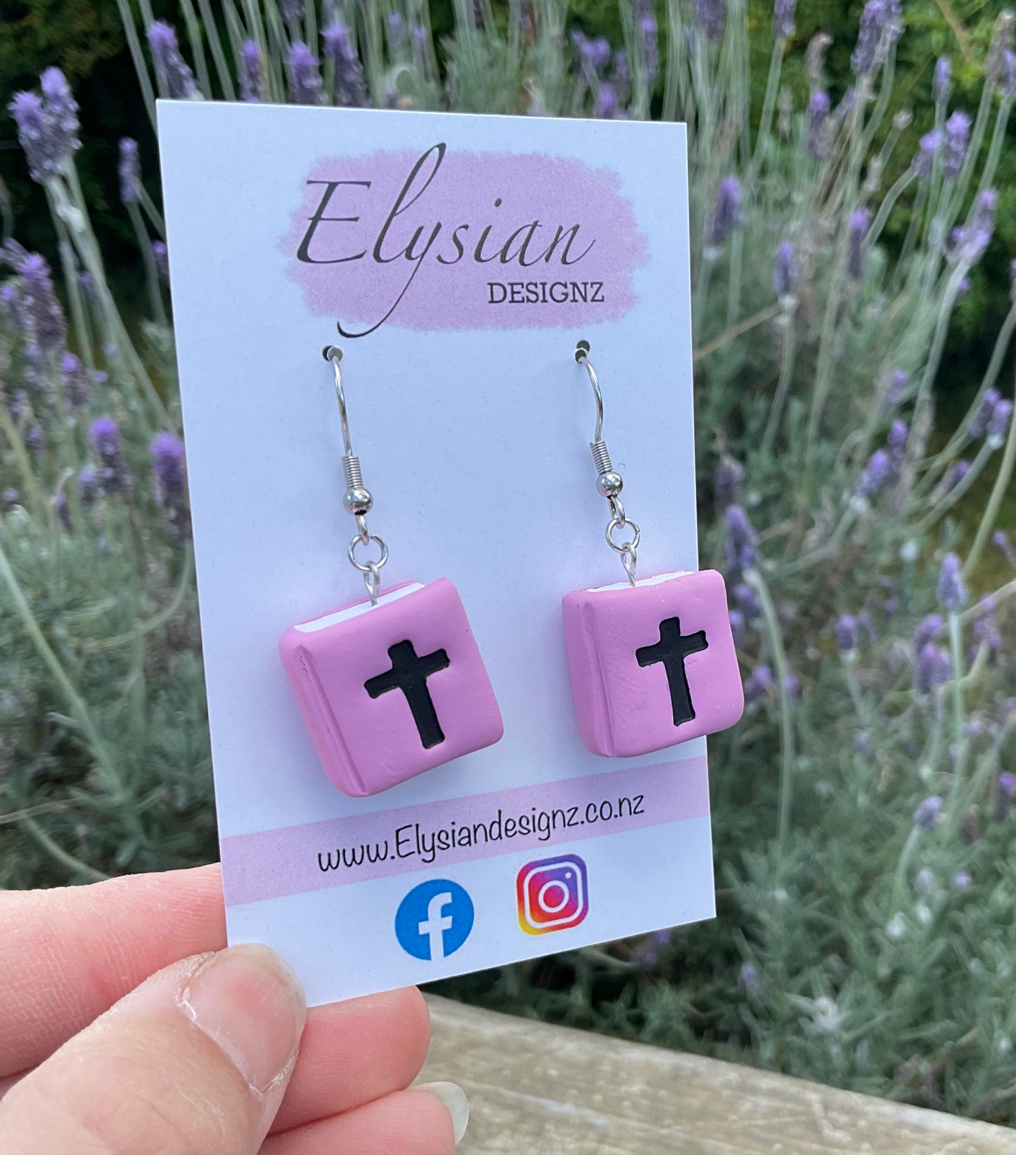 The Good Book Earrings – Polymer Clay Earrings NZ