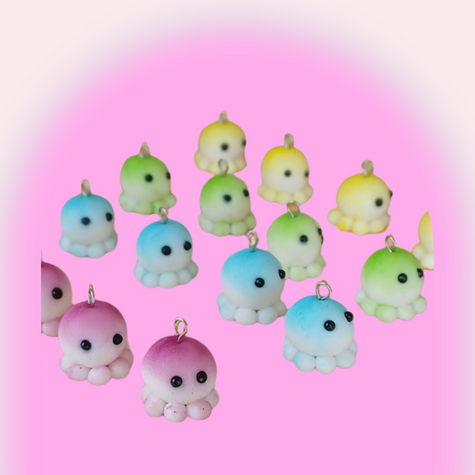 Tiny Octopus – Polymer Clay Earrings