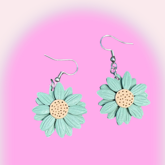 Thyme Daisies – Polymer Clay Earrings NZ