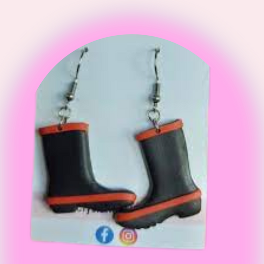 Red Gumboot Danglies