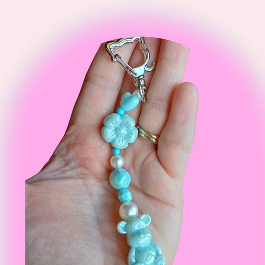 Teddy Bear Dreams Keyring - Handmade In New Zealand