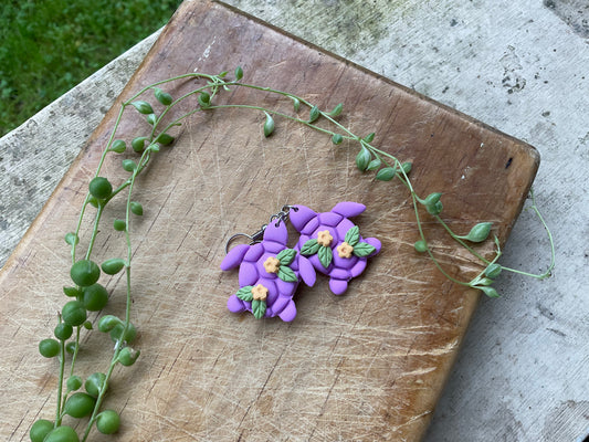 Turtle Danglies – NZ Polymer Clay Earrings