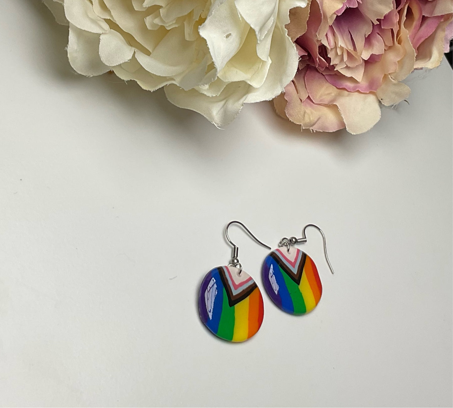 Progress Flag - NZ Polymer Clay Earrings