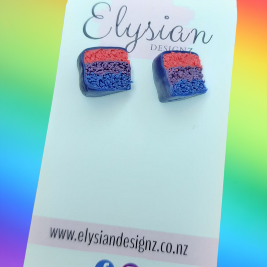 Bisexual Cakes - NZ Polymer Clay Earrings