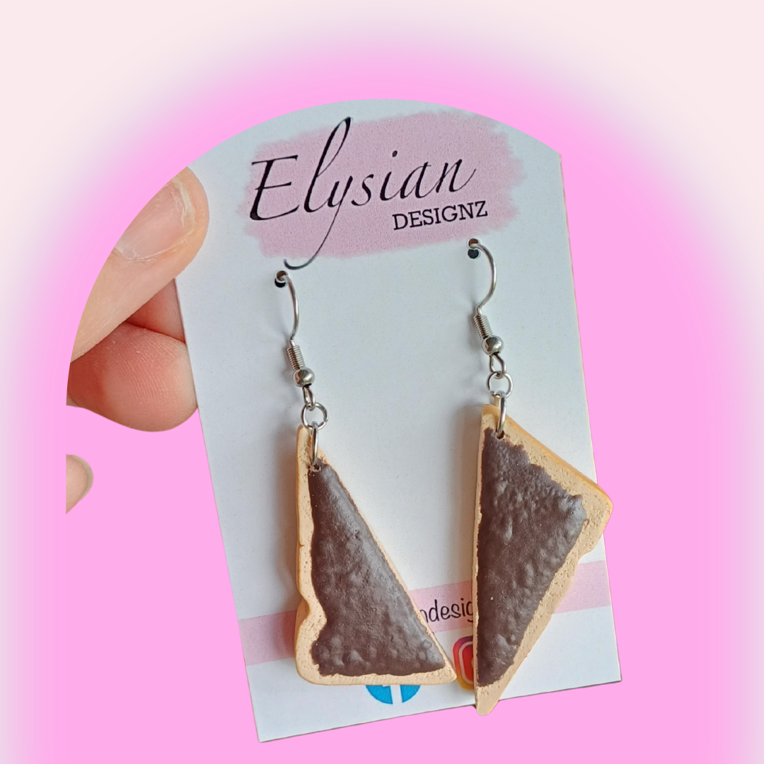Marmite or Vegemite Danglies- NZ Polymer Clay Earrings