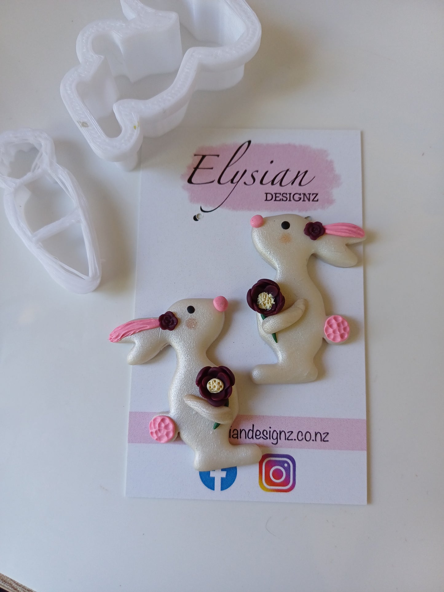 Easter Bunny – NZ Polymer Clay Earrings