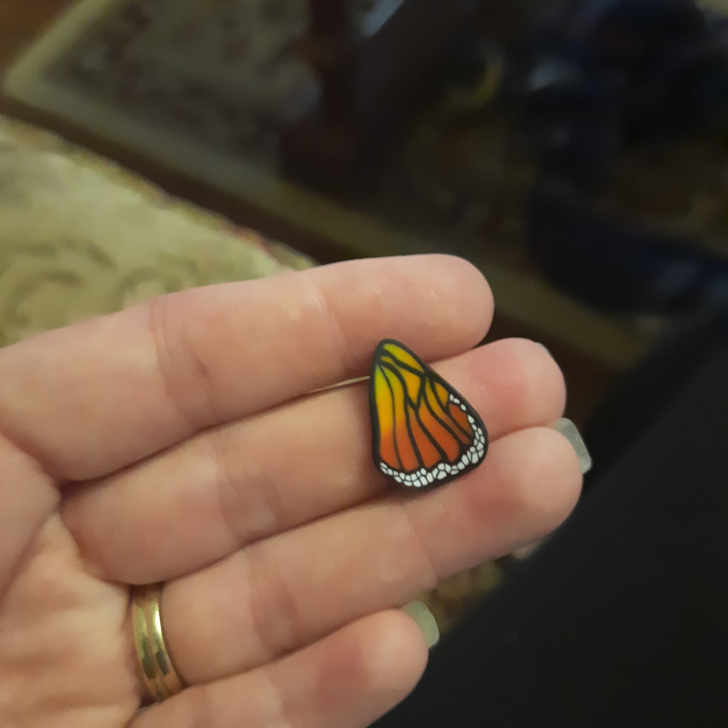 Monarch Butterfly Danglies – NZ Polymer Clay Earrings