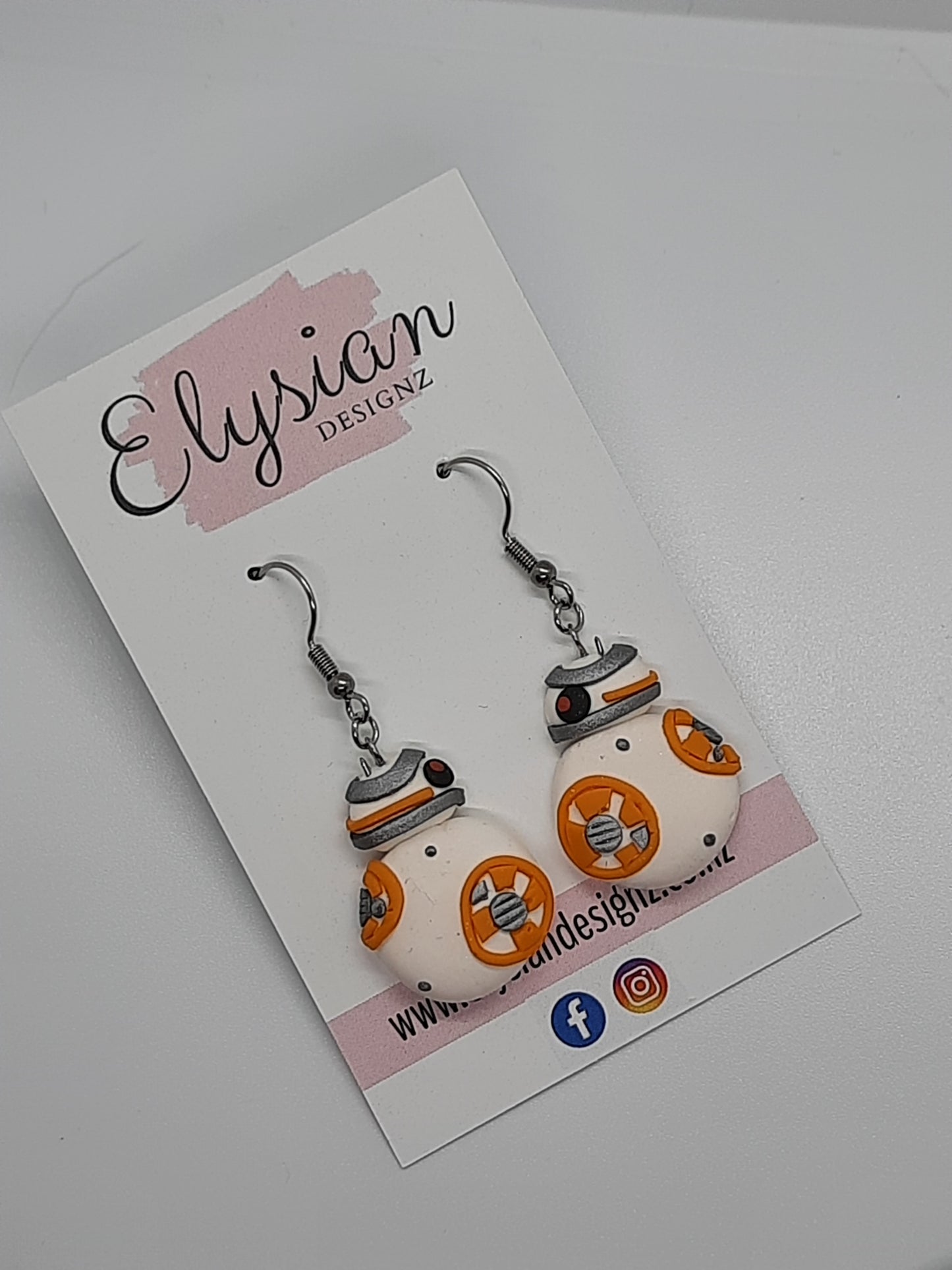 BB8 – Polymer Clay Earrings NZ