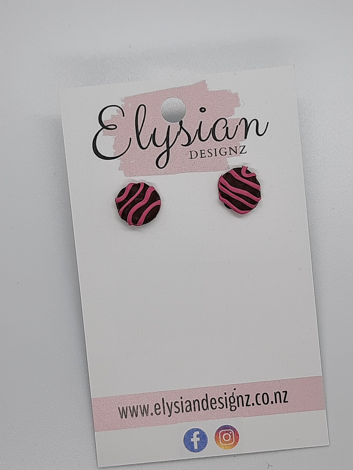 Squiggles Mini Studs – NZ Polymer Clay Earrings
