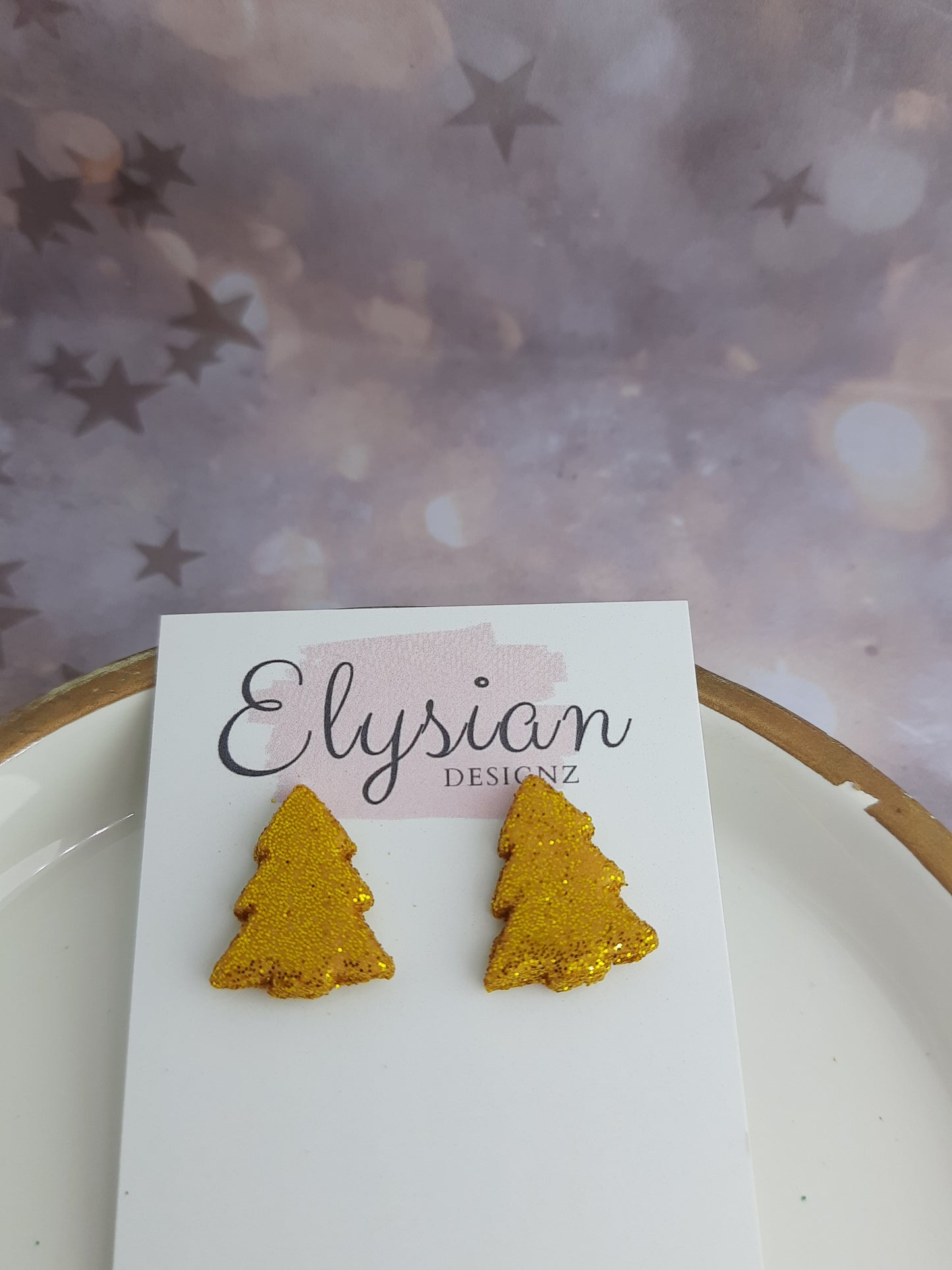 Sparkling Christmas Trees – NZ Polymer Clay Earrings