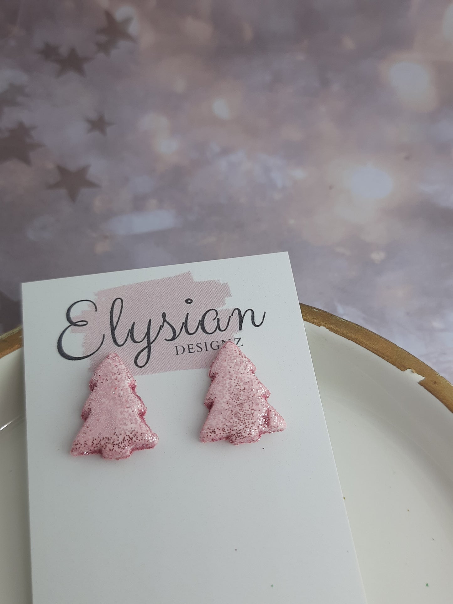 Sparkling Christmas Trees – NZ Polymer Clay Earrings