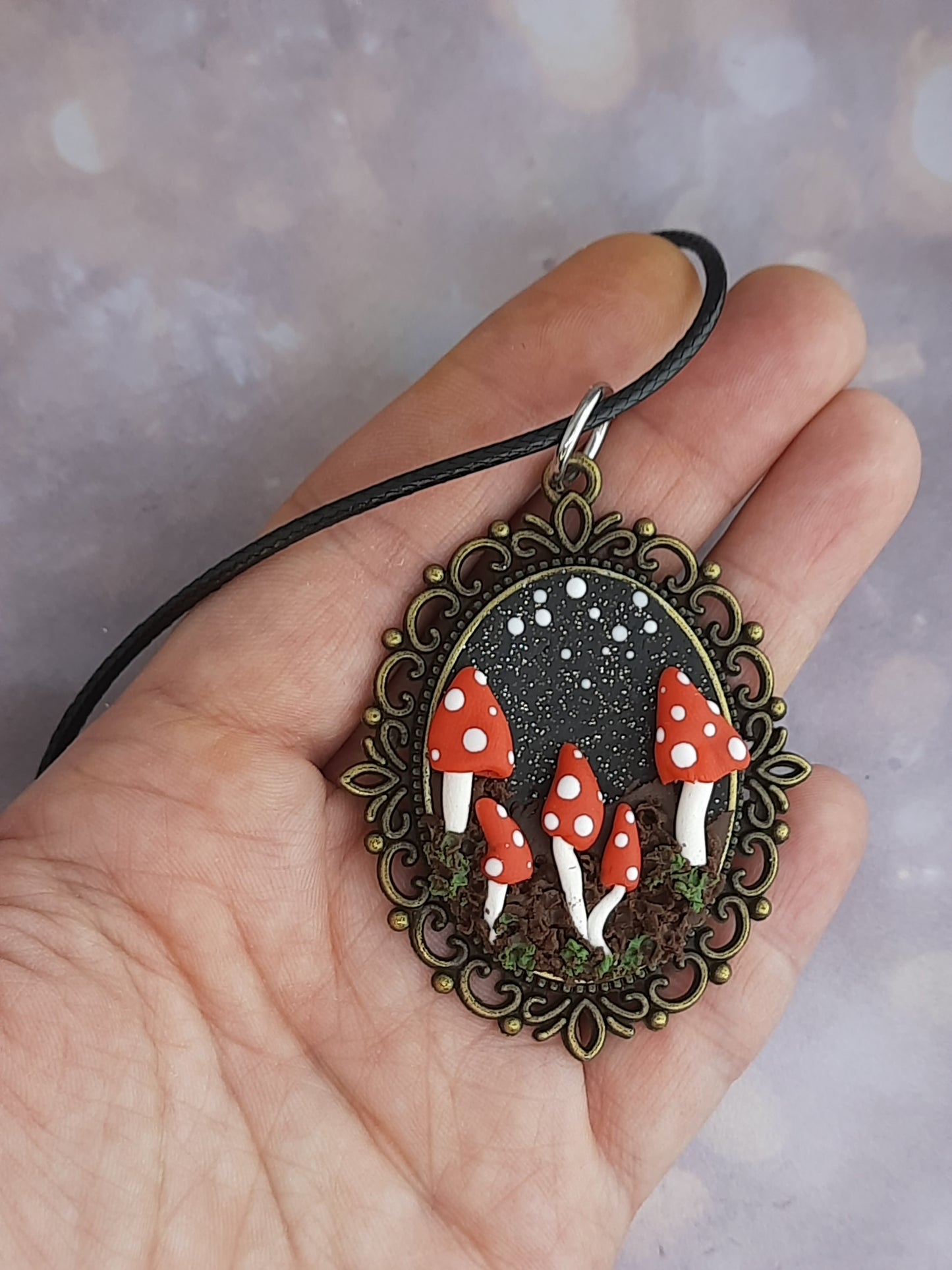 Mushroom Slabs – NZ Polymer Clay Earrings