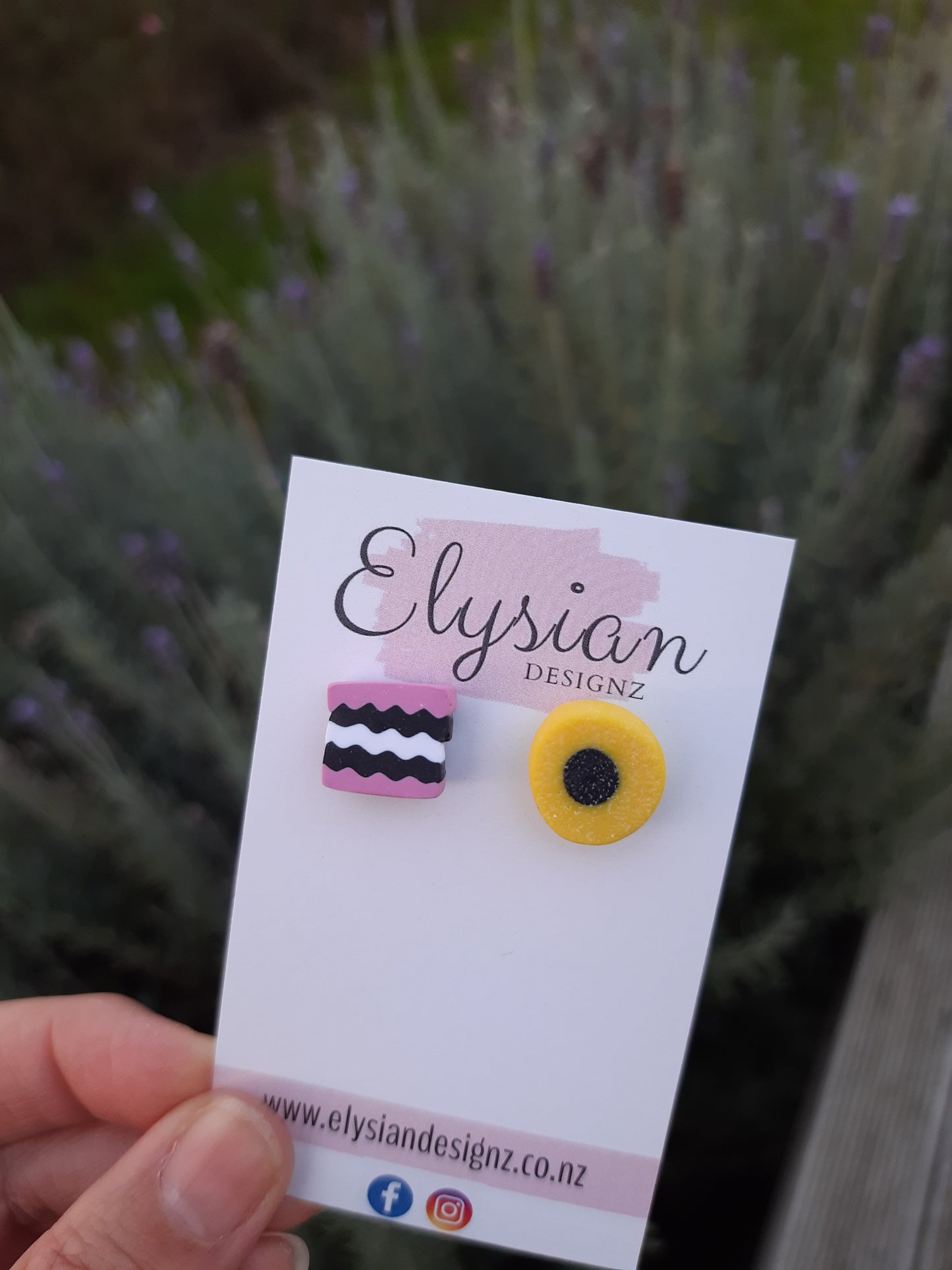 Licorice Allsorts – NZ Polymer Clay Earrings