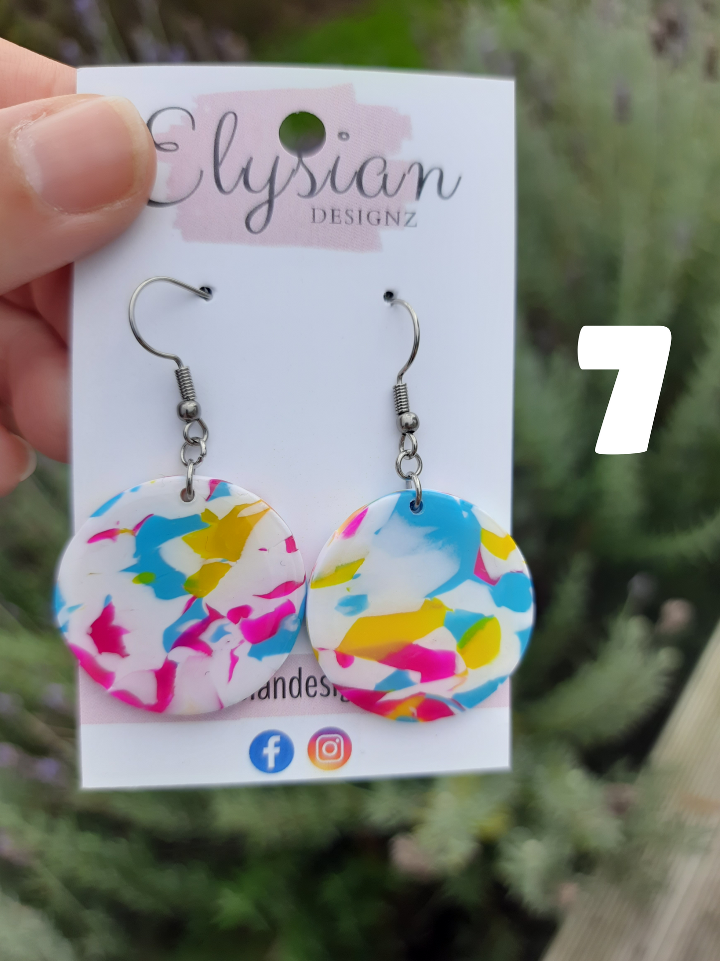 Pansexual Danglies - NZ Polymer Clay Earrings
