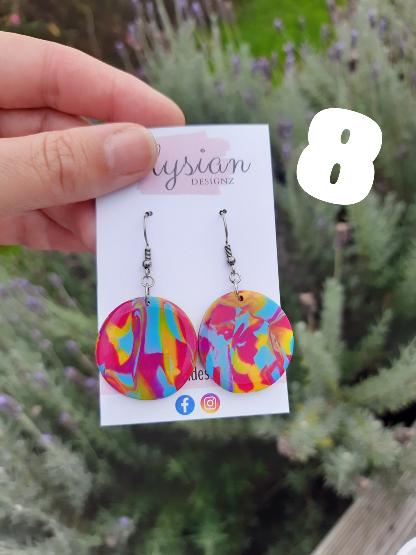 Pansexual Danglies - NZ Polymer Clay Earrings